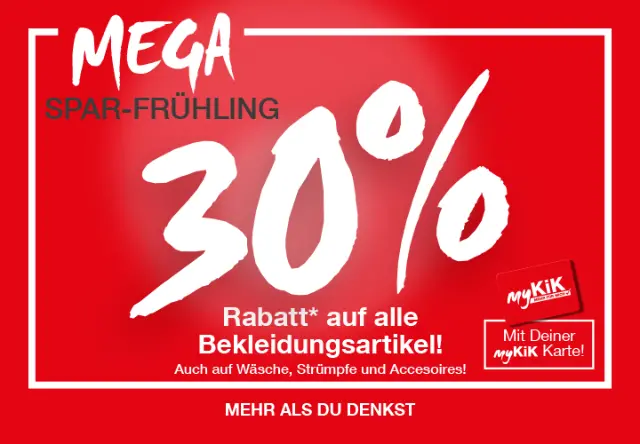 MEGA SPAR-FRÜHLING bei KiK!